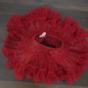Red tutu, baby and toddler girl